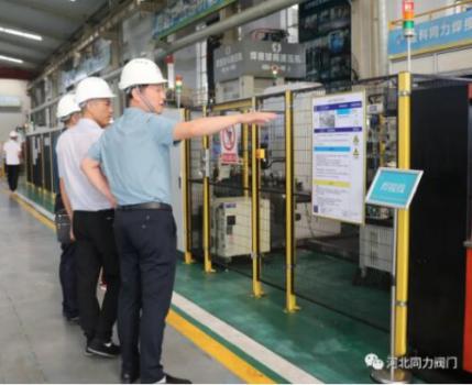 中电(淄博)能源科技发展有限公司到河北同力阀门参观考察