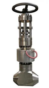 图:哈电阀门生产的熔盐截止阀 图:哈电阀门生产的熔盐截止阀