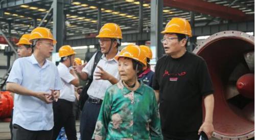 原安徽省副省长宋明女士携中科院专家到恒大江海泵业视察参观 原安徽省副省长宋明女士携中科院专家到恒大江海泵业视察参观