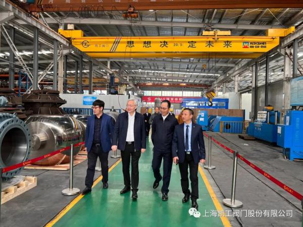 公司领导陪同院士、专家参观车间 公司领导陪同院士、专家参观车间