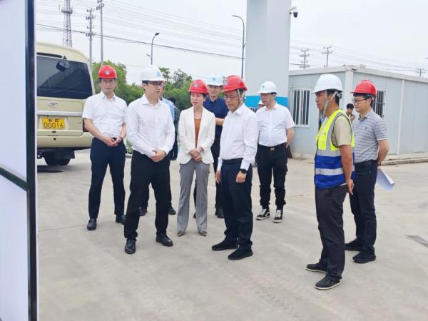 湖州市领导调研上阀(湖州)项目建设现场 湖州市领导调研上阀(湖州)项目建设现场