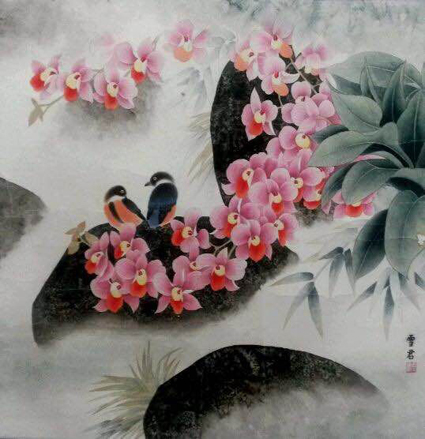 宁雪君作品《山涧倩影 宁雪君作品《山涧倩影