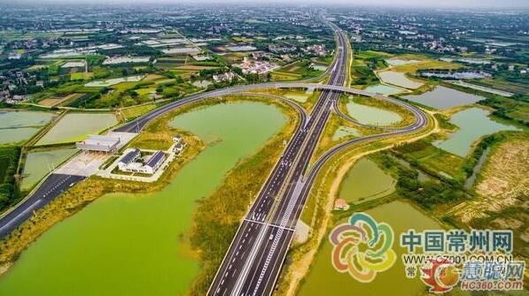 常溧高速儒林互通航拍