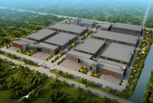 江苏沃特新材料产业园鸟瞰图 江苏沃特新材料产业园鸟瞰图